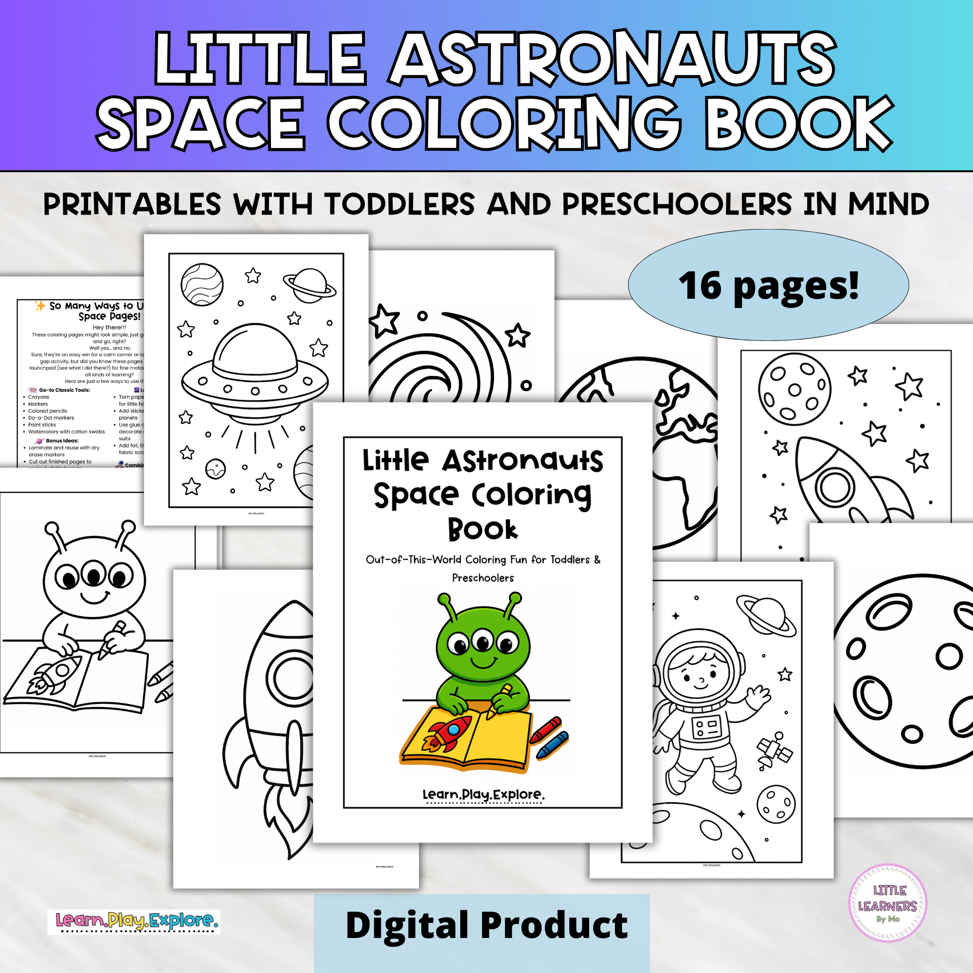 Little Astronauts Space Coloring Book