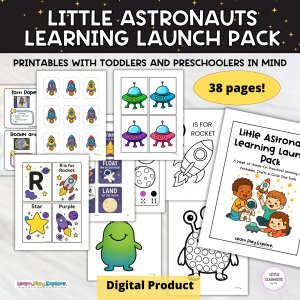 Little Astronaut Space Theme Printable Pack