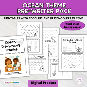 Ocean Pre-Writing Practice Pack
